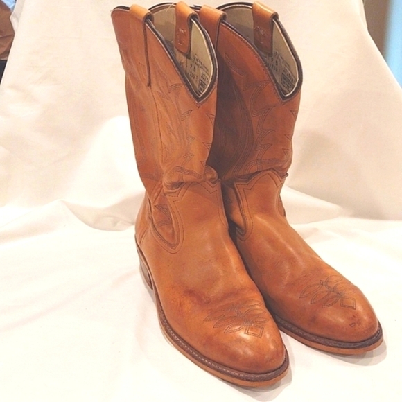 Lehigh Shoes - Lehigh Miragum Cowgirl Leather Steel Toe Boots Size 9